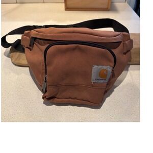Carhartt Men Brown Canvas Waist Pack Fanny Pack Hip Bag Adjustable Strap